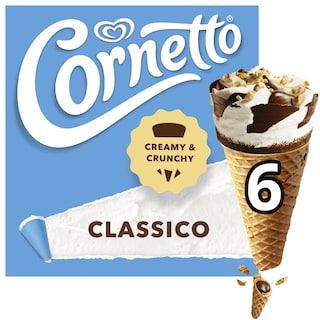 CORNETTO | Παγωτό Χωνάκι  6X60gr