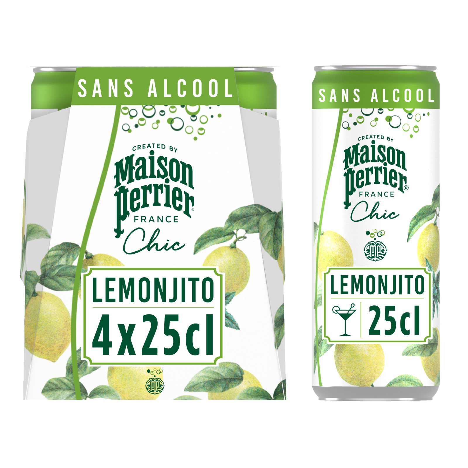 PERRIER Mocktail Maison Perrier Chic Lemonjito 4x250ml
