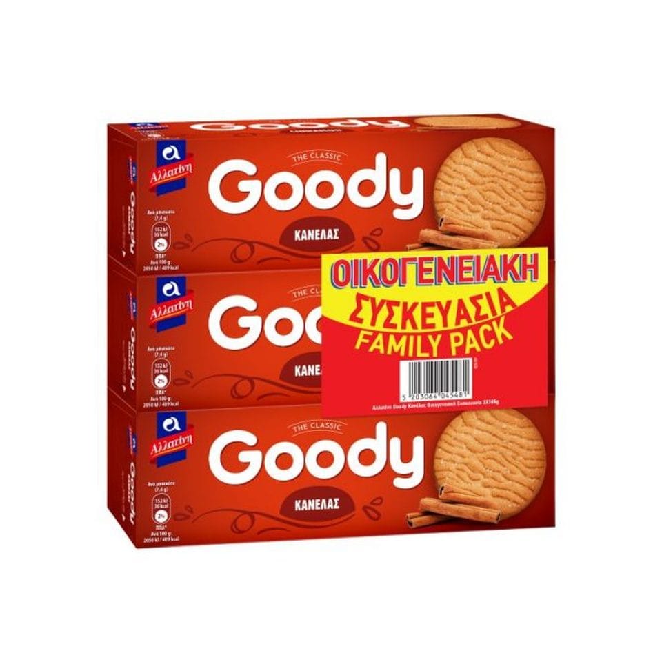 ΑΛΛΑΤΙΝΗ Μπισκότα Goody Κανέλας 3x185g