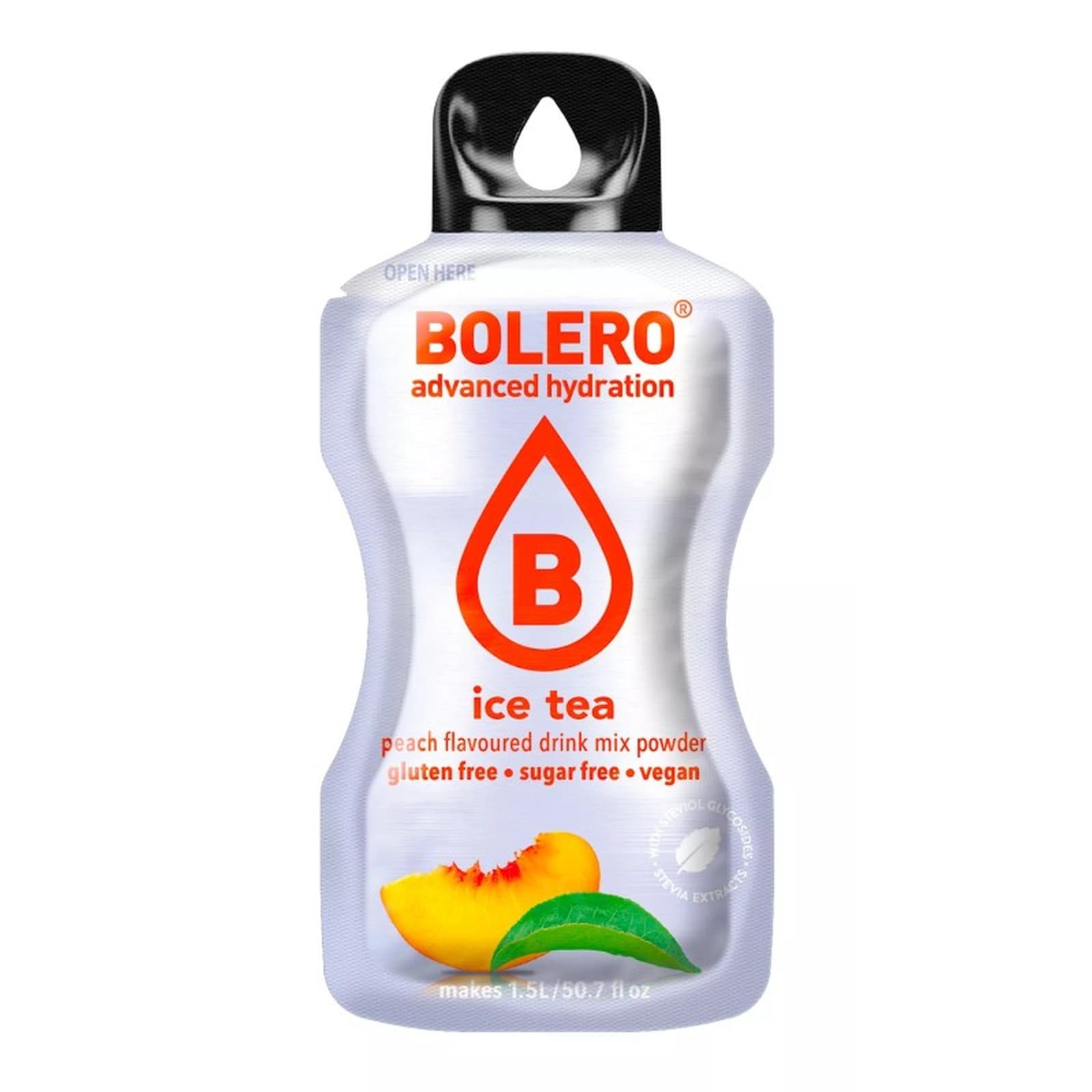 BOLERO Στιγμιαίο Ρόφημα Ice Tea Μαύρο Τσάι Ροδάκινο 8g