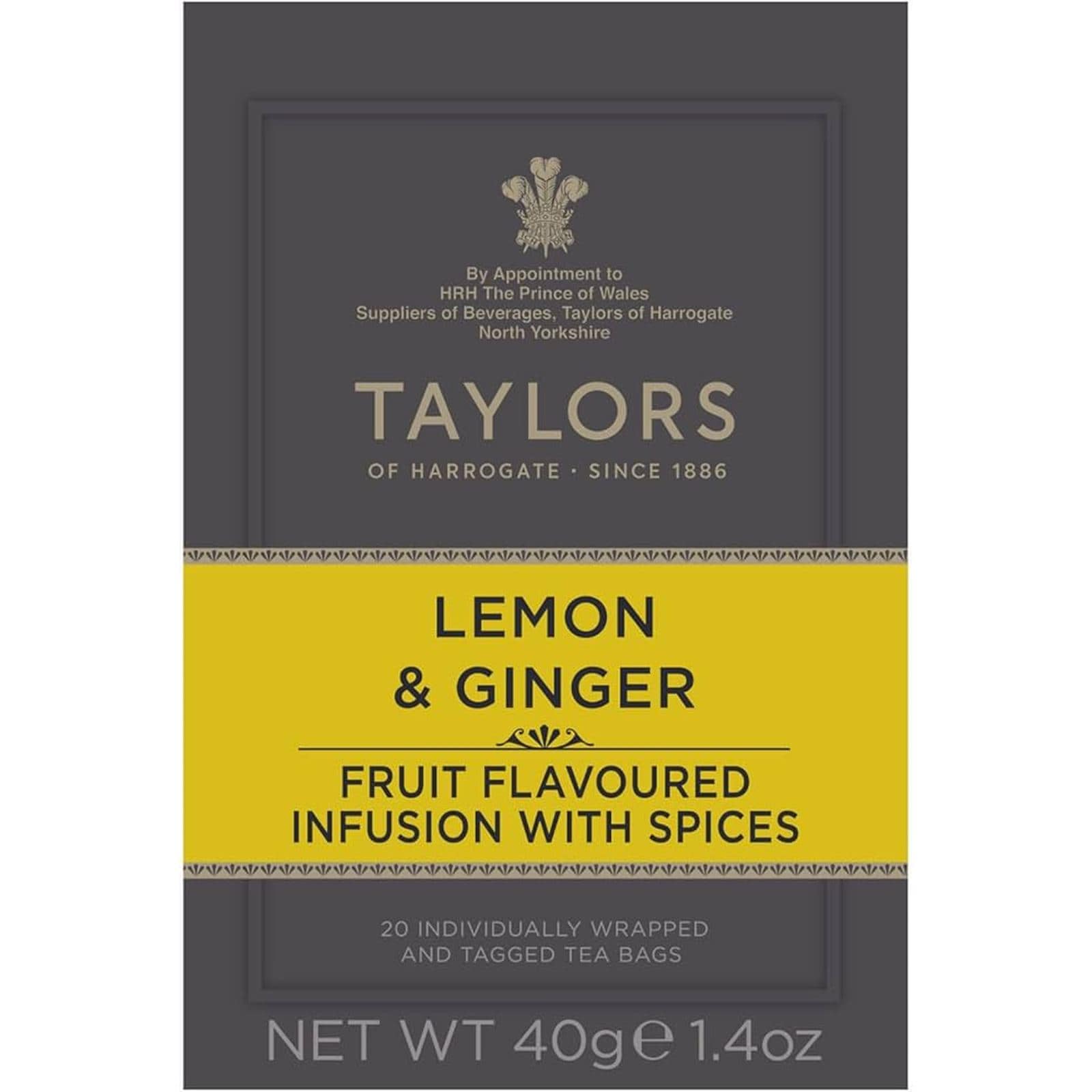 TAYLORS Αφέψημα Λεμόνι και Τζίντζερ 20x2g