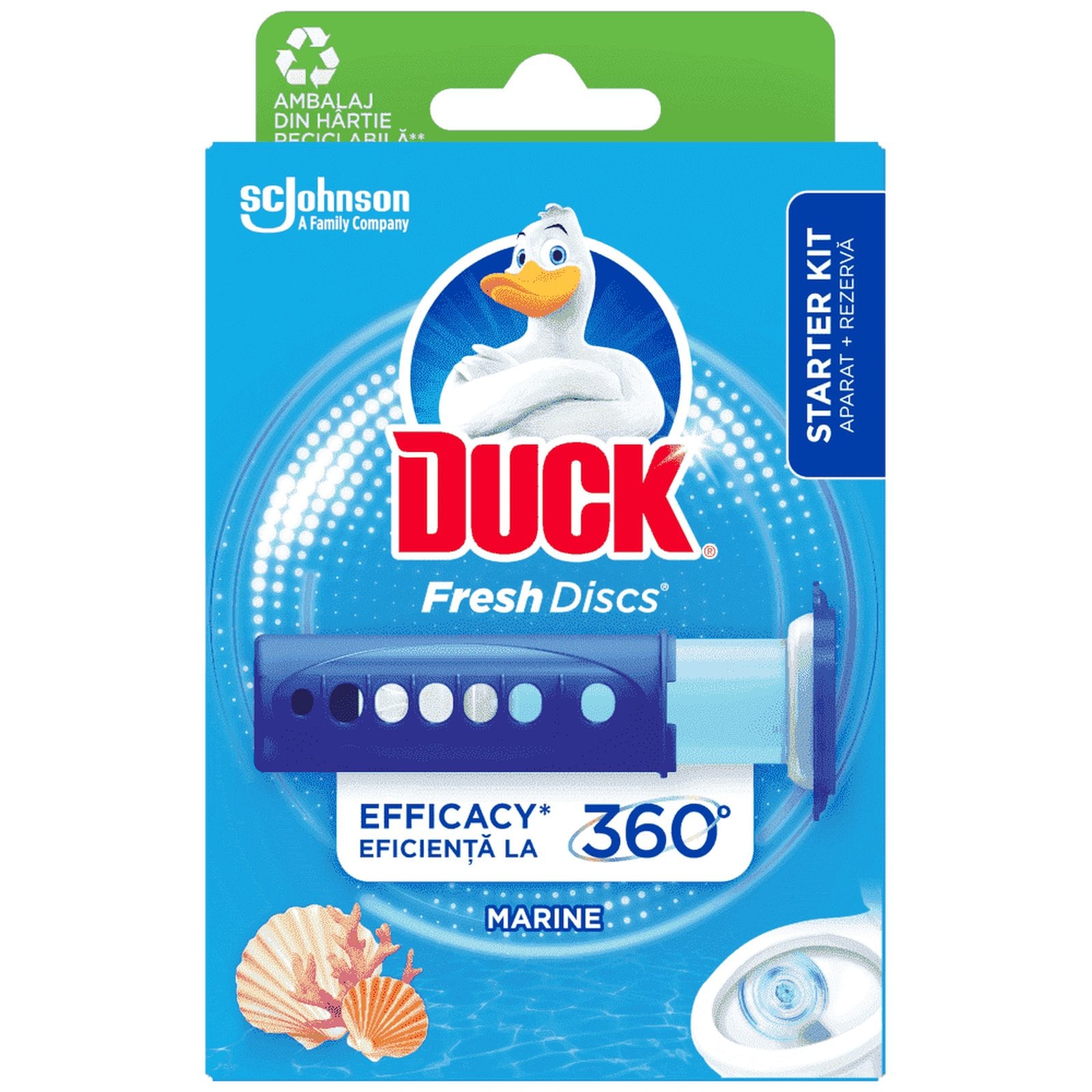 DUCK WC Block Fresh Discs Marine Starter Kit 36ml