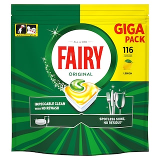 FAIRY | Κάψουλες Πλυντηρίου Πιάτων Original Lemon 116 Τεμάχια