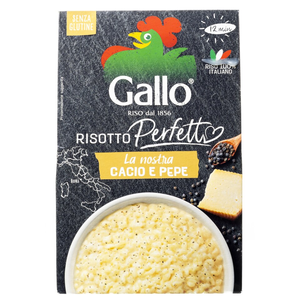 RISO GALLO Ριζότο με Τυρί και Πιπέρι 175g