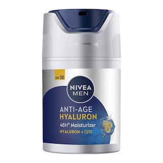 NIVEA | Ενυδατική Κρέμα Men Anti-Age Hyaluron + Q10 SPF30 50ml