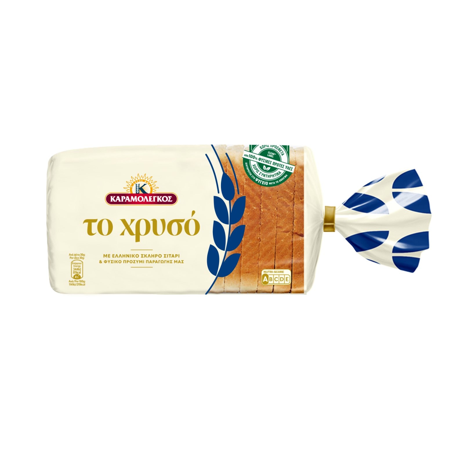 Ψωμί Τοστ Το Χρυσό Σταρένιο 360g