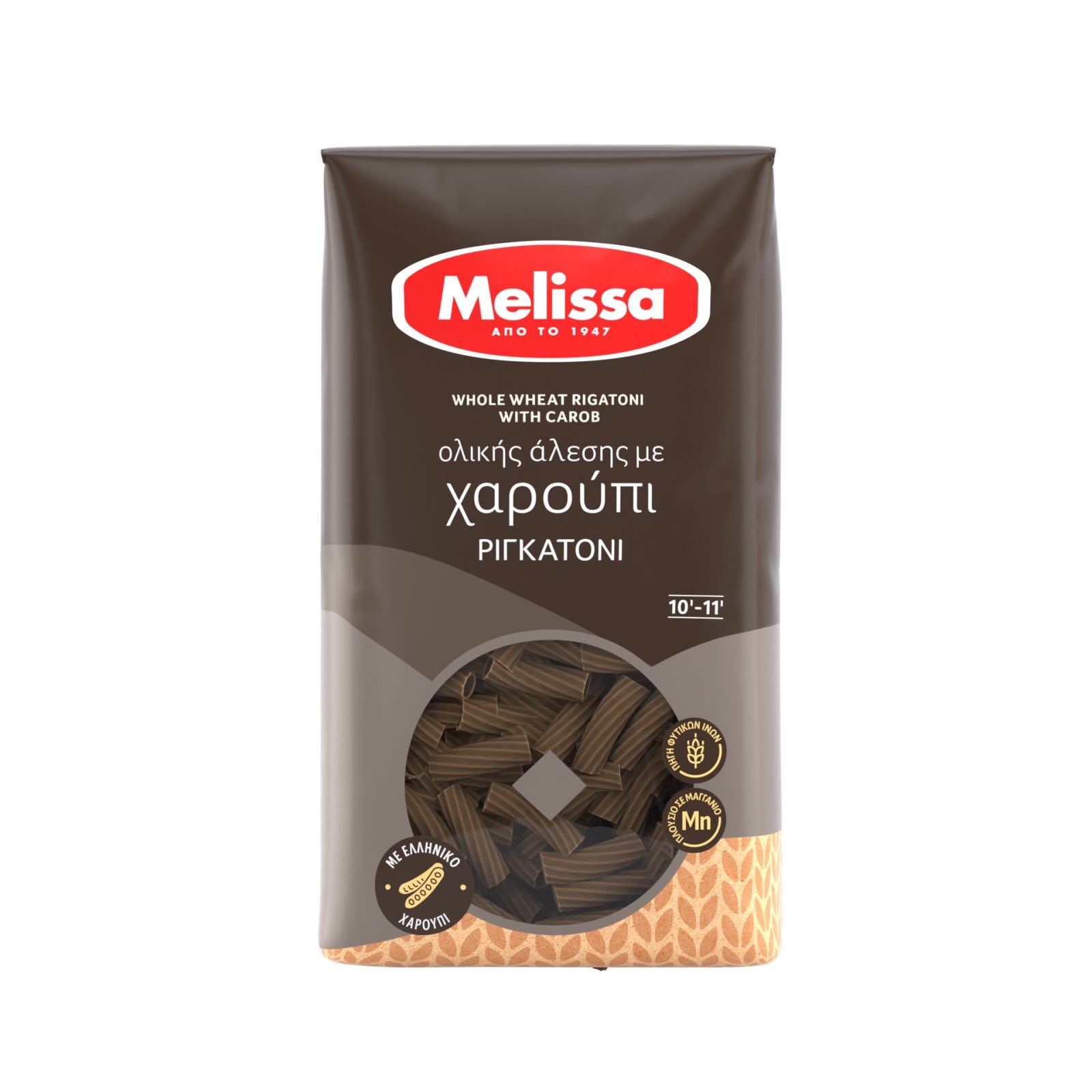 Ριγκατόνι Ολικής Άλεσης Χαρούπι 400gr φωτογραφία