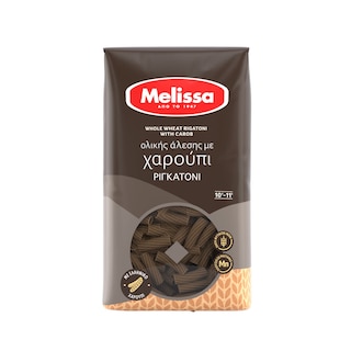 ΜΕΛΙΣΣΑ | Rigatoni Whole Wheat Carob 400g