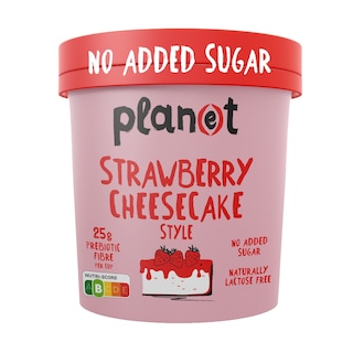 PLANET | Παγωτό Strawberry Cheesecake 0% Ζάχαρη 250g