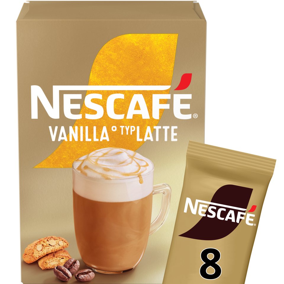 NESCAFE Στιγμιαίος Καφές Vanilla Latte 8x18.5gr