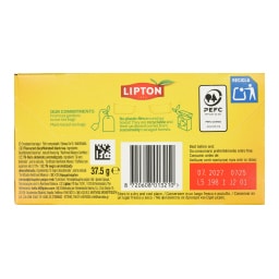 LIPTON | Τσάι Μαύρο Decaf Αρωματισμένο 25x1.5g