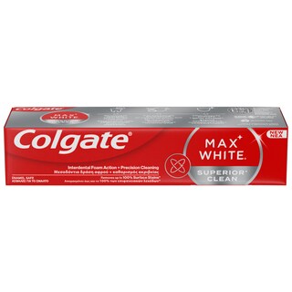 COLGATE | Οδοντόκρεμα Max White Superior Clean 75ml