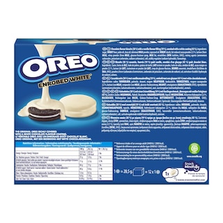 OREO | Μπισκότα Γεμιστά Επικάλυψη Λευκή Σοκολάτα 246g