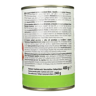 NATURE'S PROMISE | Τομάτα Ψιλοκομμένη Bio με Βασιλικό και Ρίγανη 400g