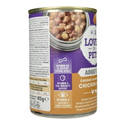 LOVED BY PETS | Γατοτροφή Κοτόπουλο και Μοσχάρι σε Σάλτσα 415g