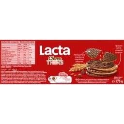 LACTA | Μπισκότα Choco Thins 170g