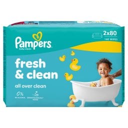 PAMPERS | Μωρομάντηλα Fresh Clean 2x80 Τεμάχια