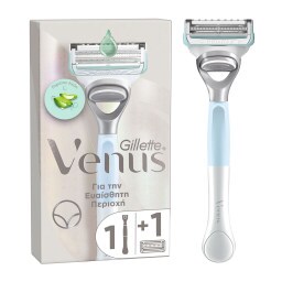 GILLETTE | Ξυριστική Μηχανή Venus Ευαίσθητη Περιοχή + Ανταλλακτικό 1 Τεμάχιο