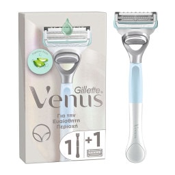 GILLETTE | Ξυριστική Μηχανή Venus Ευαίσθητη Περιοχή + Ανταλλακτικό 1 Τεμάχιο