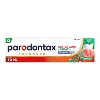 PARODONTAX | Οδοντόκρεμα Active Gum +Breath Whitening 75ml