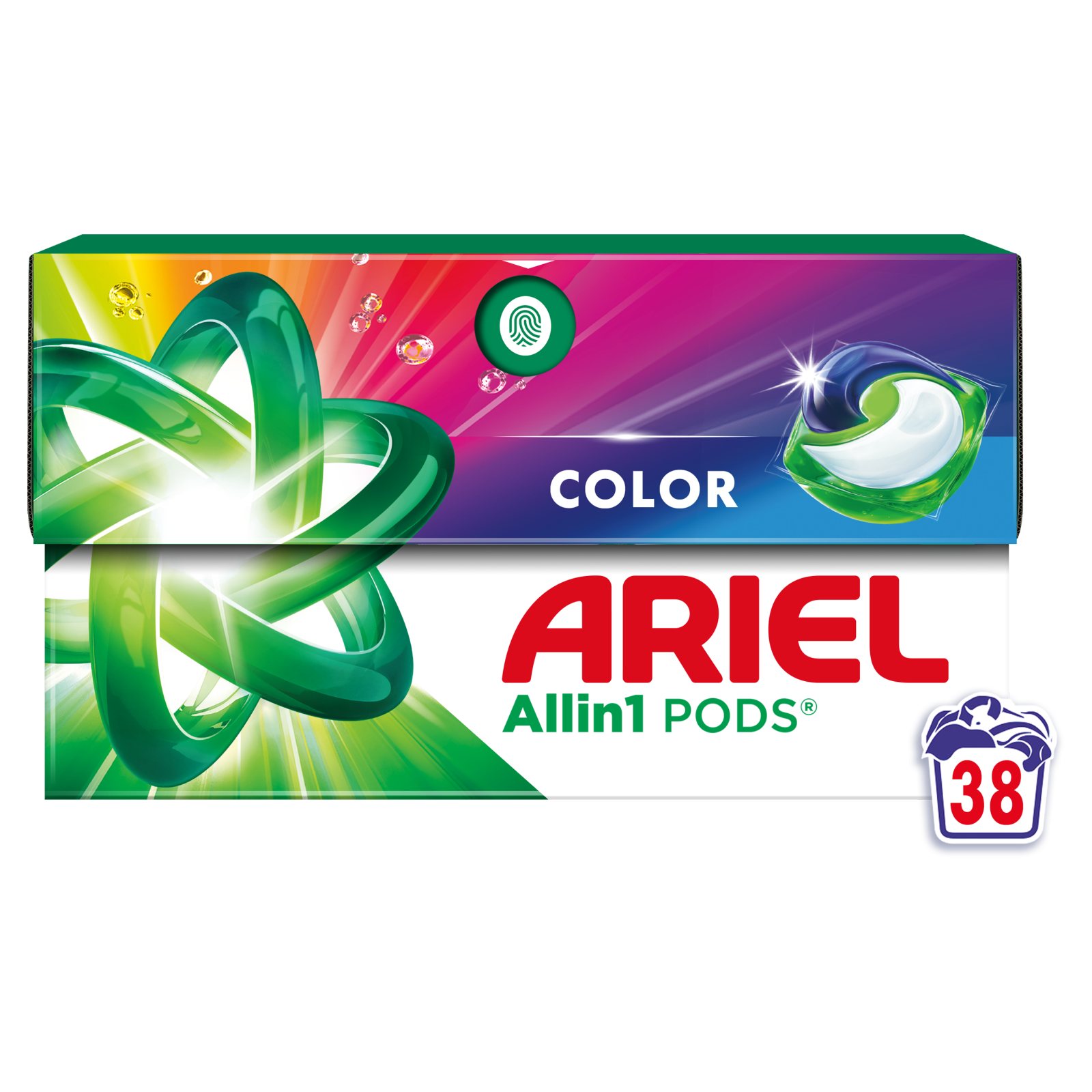 Kάψουλες Πλυντηρίου Ρούχων Allin1 Pods Color 38 Τεμάχια