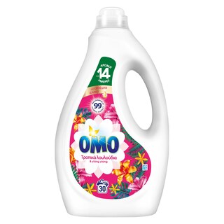 OMO | Yγρό Πλυντηρίου Ρούχων Τροπικά Λουλούδια 30 Μεζούρες