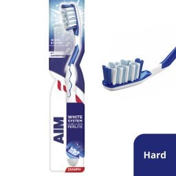 AIM | WHITE SYSTEM | Οδοντόβουρτσα White System Σκληρή 1 Τεμάχιο