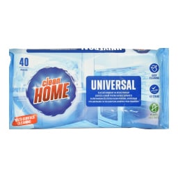 CLEAN HOME | Υγρά Μαντηλάκια Καθαρισμού Επιφανειών 40 Τεμάχια