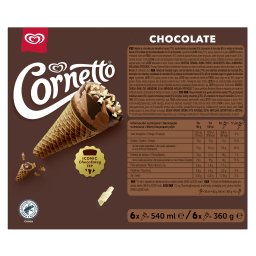 CORNETTO | Παγωτό Πύραυλος Σοκολάτα 6x60g