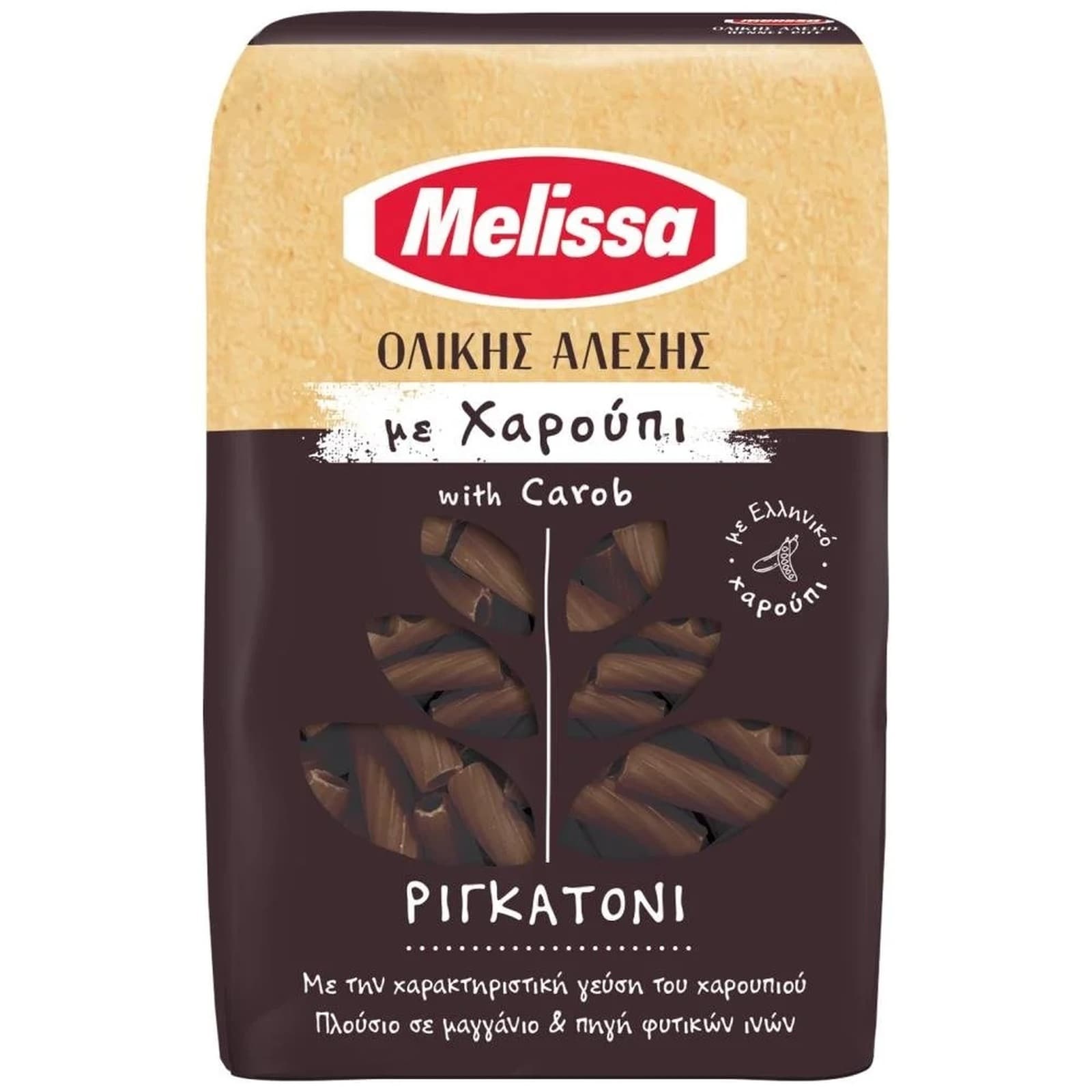 ΜΕΛΙΣΣΑ Ριγκατόνι Ολικής Άλεσης Χαρούπι 400gr