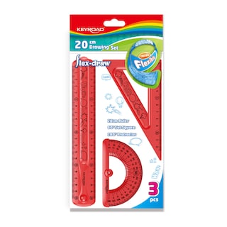 KEYROAD | Σετ Γεωμετρίας Flexible Tattoo Διάφορα Χρώματα 3 Τεμάχια