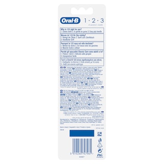 ORAL B | Οδοντόβουρτσα Classic Care 40mm Μέτρια 2 Τεμάχια 1+1 Δώρο