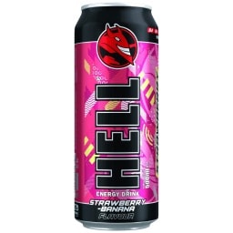 HELL | Ενεργειακό Ποτό Strawberry Banana 500ml