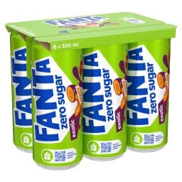 FANTA | Αναψυκτικό Exotic Zero Sugar 6x330ml