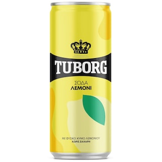 TUBORG | Αναψυκτικό Σόδα Λεμόνι Κουτί 330ml