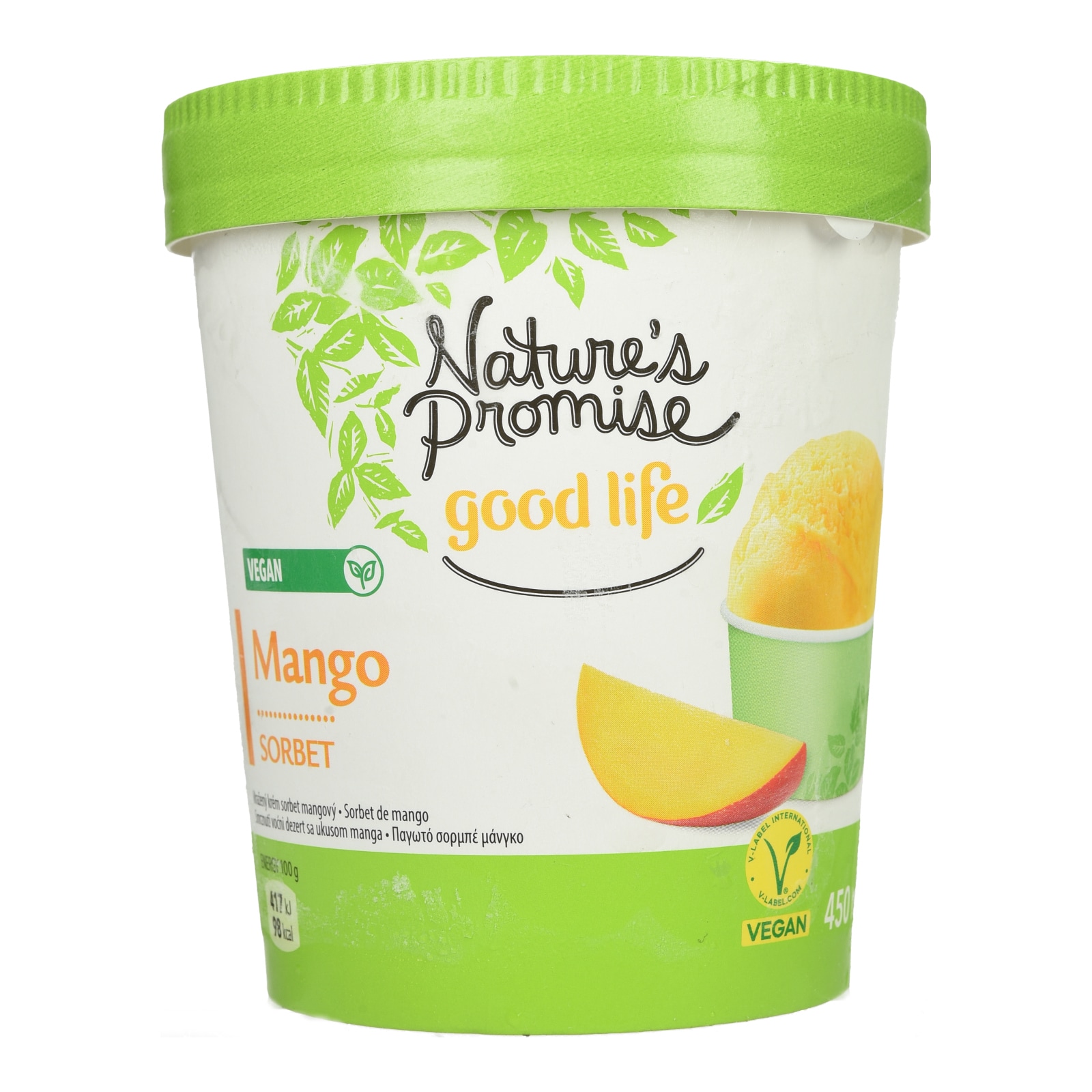 NATURE'S PROMISE Παγωτό Sorbet Mango 310g