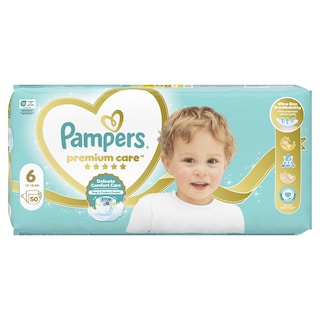 PAMPERS | Πάνες Μωρού Premium Care Νο6 50 Τεμάχια