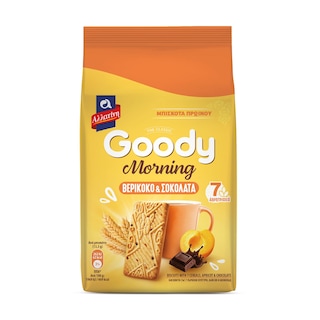 ΑΛΛΑΤΙΝΗ | GOODY | Μπισκότα Goody Morning Βερίκοκο Σοκολάτα 160g
