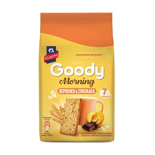 ΑΛΛΑΤΙΝΗ | GOODY | Μπισκότα Goody Morning Βερίκοκο Σοκολάτα 160g