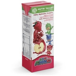 NUTRI VALLEY | Φρουτοποτό Φράουλα Μήλο Σταφύλι 250ml