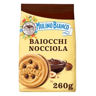 BARILLA | MULINO BIANCO | Μπισκότα Baiocchi Γεμιστά με Σοκολάτα 260g