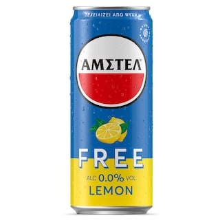 AMSTEL | Μπύρα Free Λεμόνι Χωρίς Αλκοόλ Κουτί 330ml