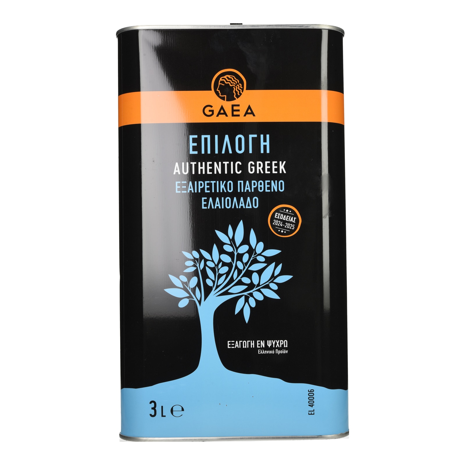 GAEA Ελαιόλαδο Επιλογή Εξαιρετικά Παρθένο 3lt