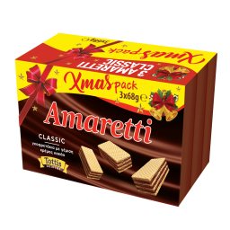 AMARETTI | Γκοφρέτες Κρέμα Κακάο 3x68g
