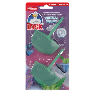 DUCK | WC Block Aqua Turquoise Virtual Violet 2x36g