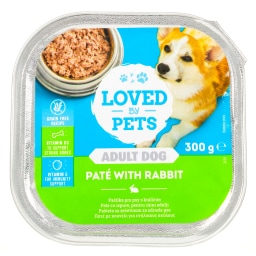 LOVED BY PETS | Σκυλοτροφή Κουνέλι Πατέ 300g