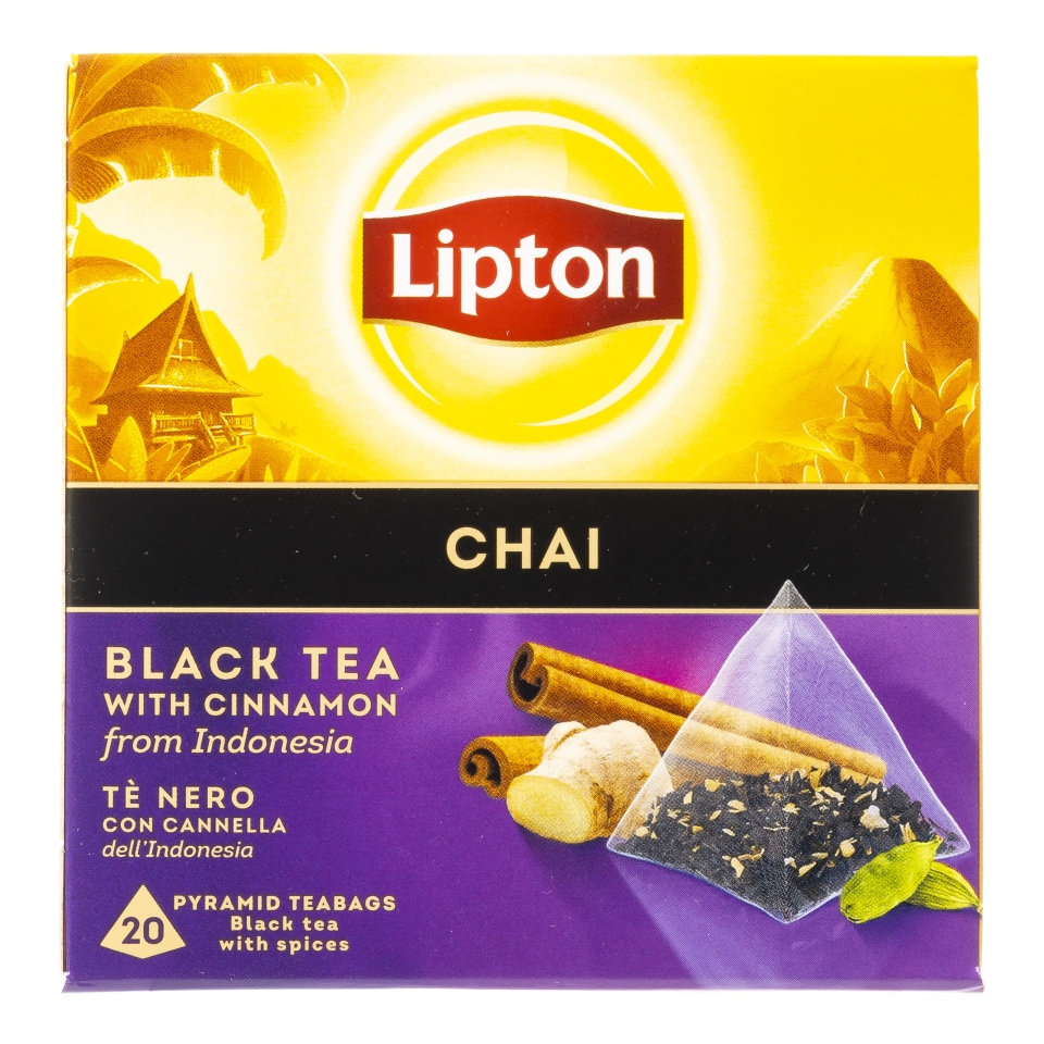 LIPTON Τσάι Μαύρο Κανέλα Chai 20x1.7g