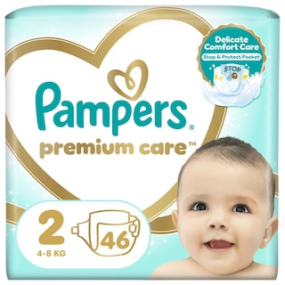 PAMPERS | Πάνες Μωρού Premium Care Νο2 4-8kg 46 Τεμάχια