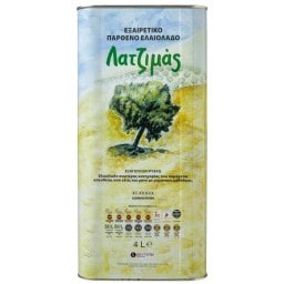 ΛΑΤΖΙΜΑΣ | Ελαιόλαδο Εξαιρετικό Παρθένο 4 Lt