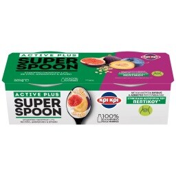 ΚΡΙ ΚΡΙ | Επιδόρπιο Γιαουρτιού Super Spoon Σύκο Δαμάσκηνο 2x170g